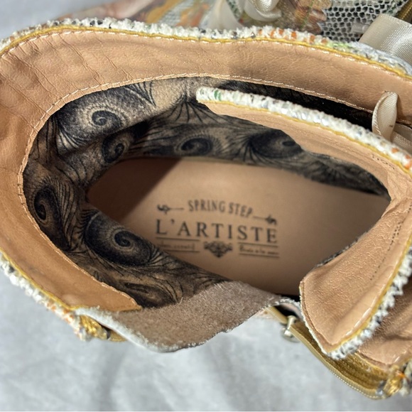 Spring Step L'Artiste Women's BEWITCH-PYTHON Metallic Animal Print Boots Sz 38 - Picture 7 of 10